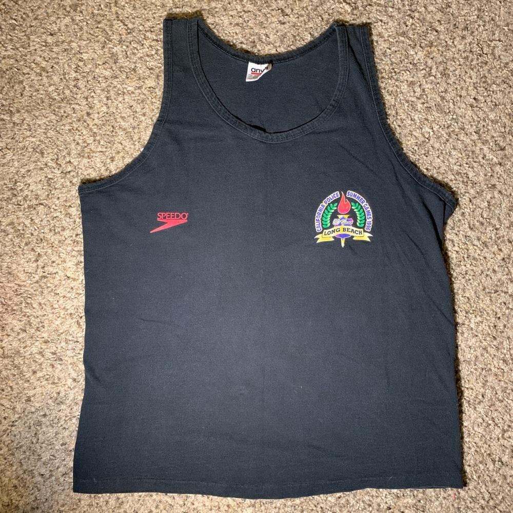 Vintage Single Stitch Speedo Tank Top Sz L